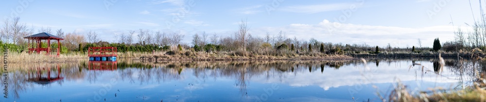 Panoramic view, countryside of Ireland, lake view. Panoramic view, countryside of Ireland, lake view.
