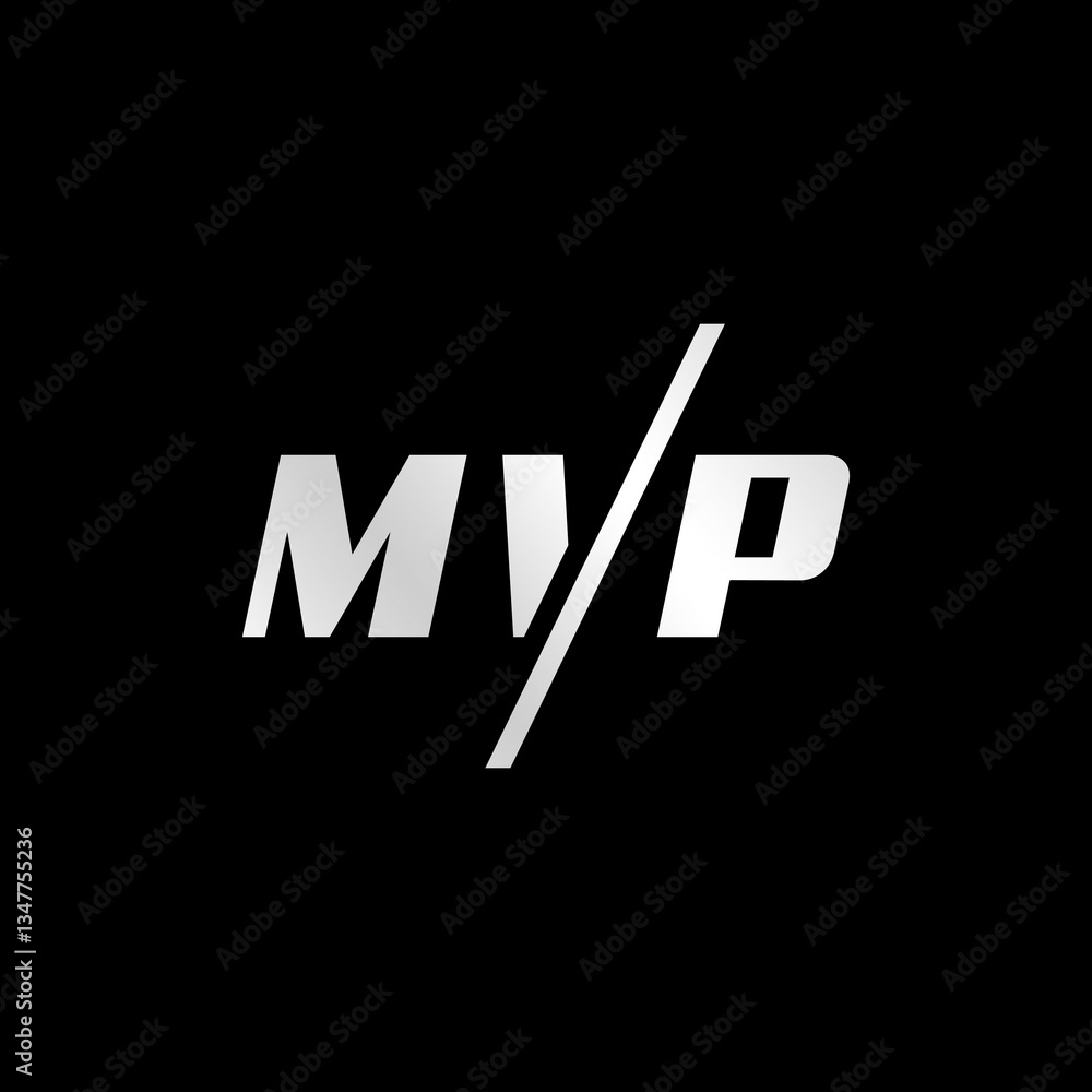 Fototapeta premium Mvp Logo Design Abstract Monogram Simple