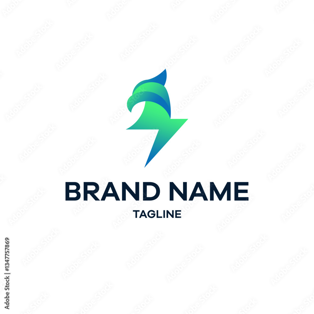 Eagle Lightning Logo Eagle Lightning Logo