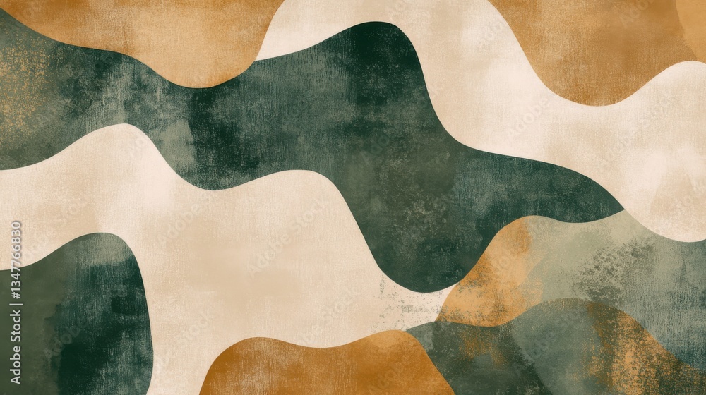 Fondo abstracto en tonos tierra y verde Fondo abstracto en tonos tierra y verde