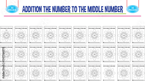 Editable addition math worksheets for childcare