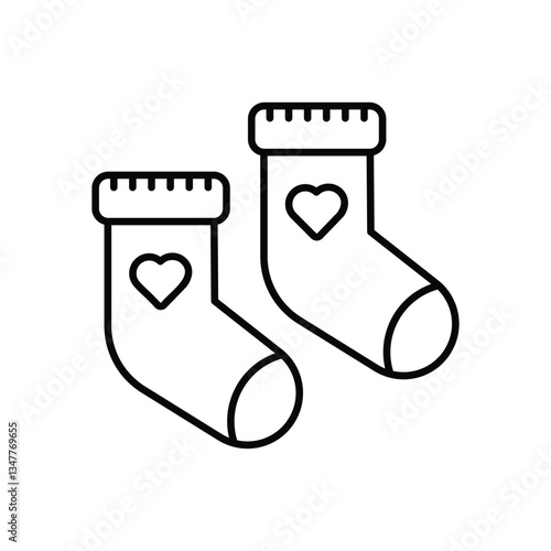 Socks vector icon