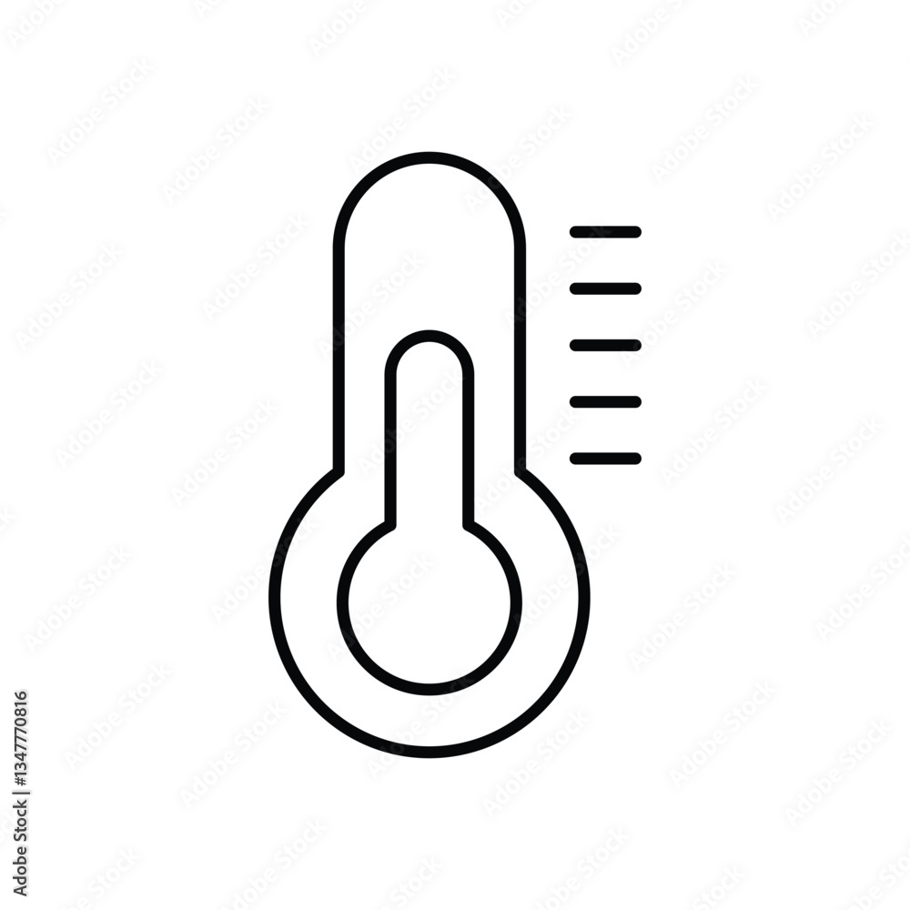Thermometer vector icon Thermometer vector icon