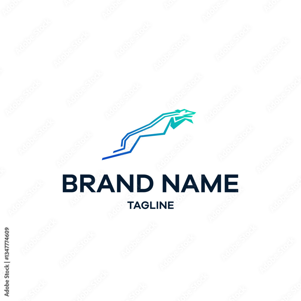 Dynamic Running Animal Logo Dynamic Running Animal Logo