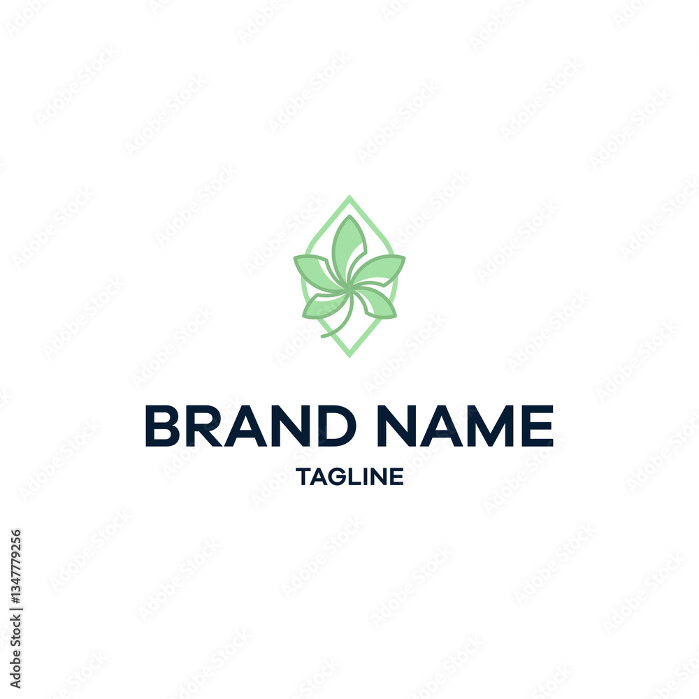 Obraz premium Natural flower Logo