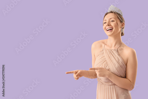 Beautiful young woman in be...