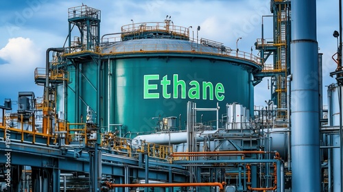 Ethane Storage Tank in a Petrochemical Refinery