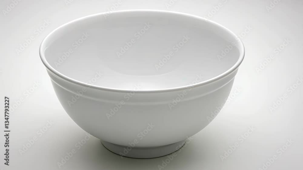 Ceramic bowl on light background showcasing simple, elegant design perfect for dining and serving at any occasion Ceramic bowl on light background showcasing simple, elegant design perfect for dining and serving at any occasion