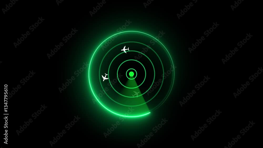 Radar Scanning Navigation. glowing neon green color radar technology animation icon. Simple Radar Scanning with Black background Radar Radar Scanning Navigation. glowing neon green color radar technology animation icon. Simple Radar Scanning with Black background Radar