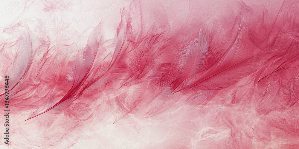 Abstract red background, feather texture Abstract red background, feather texture