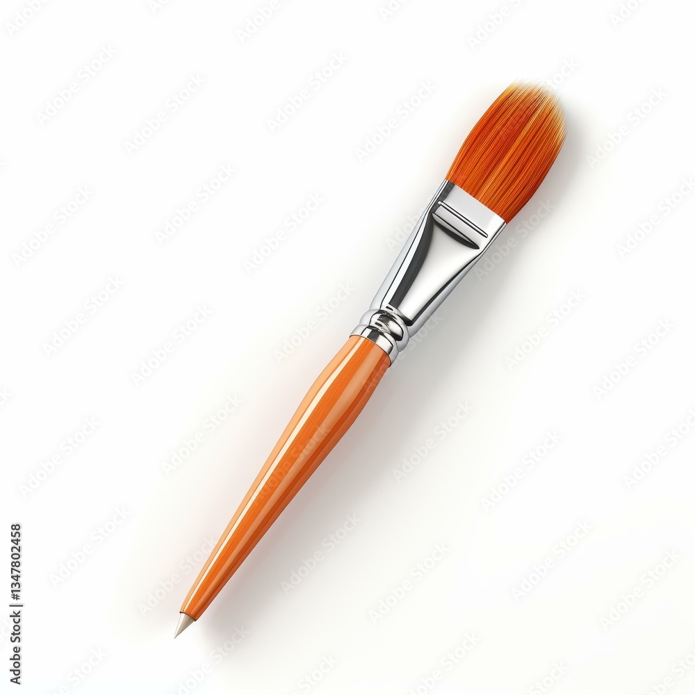 A vibrant paintbrush design, expertly cut out, set against a white background for a sharp visual appeal. A vibrant paintbrush design, expertly cut out, set against a white background for a sharp visual appeal.
