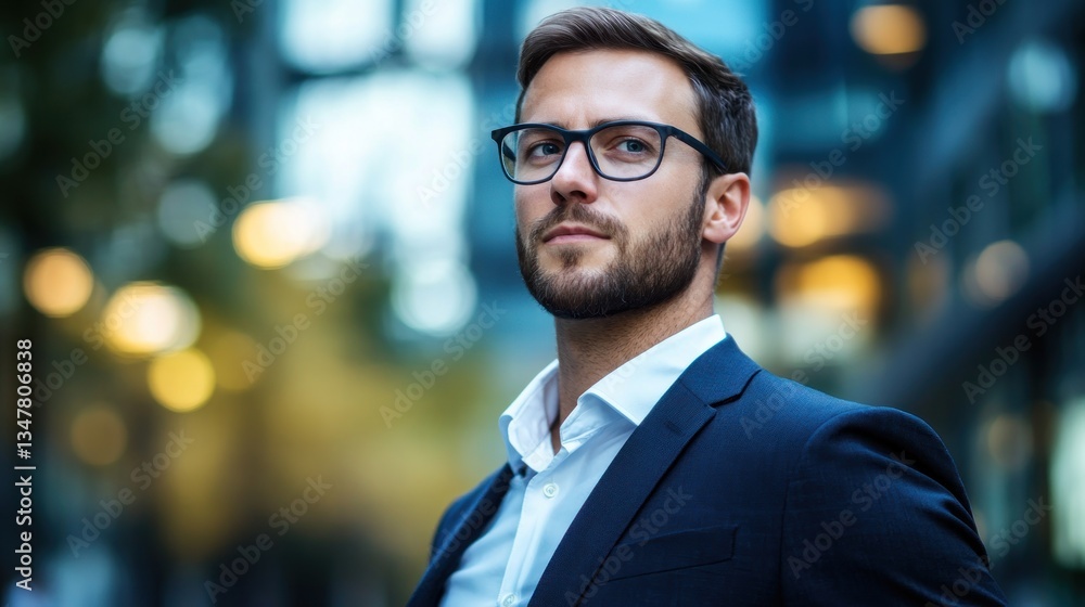 Confident Businessman in Urban Setting Confident Businessman in Urban Setting