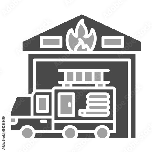 Fire Station Icon