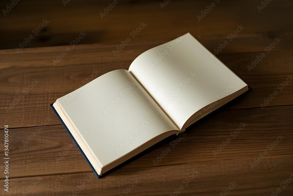 An Open Book Displaying Its Blank Pages Awaiting Stories to Be Written or Drawn Within An Open Book Displaying Its Blank Pages Awaiting Stories to Be Written or Drawn Within