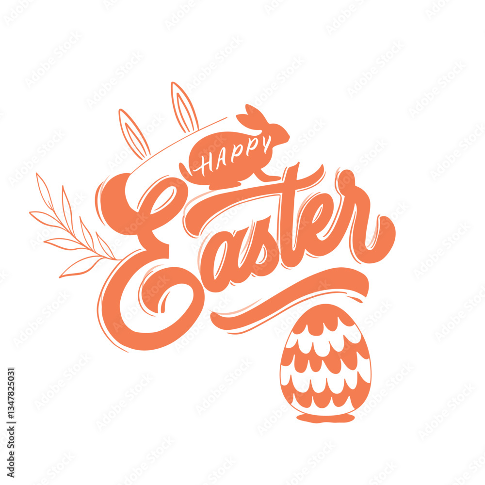 Happy Easter Day New Simple Typography Poster Design 2025 Happy Easter Day New Simple Typography Poster Design 2025