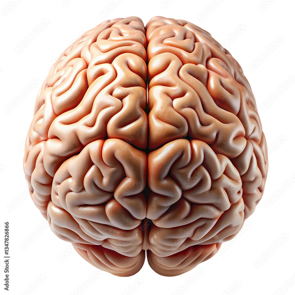 Human Brain Structure and Complexity isolated on transparent background Human Brain Structure and Complexity isolated on transparent background