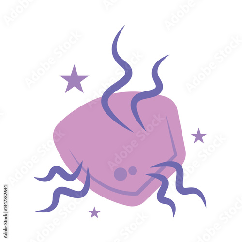 Isolated purple stun effect magic icon