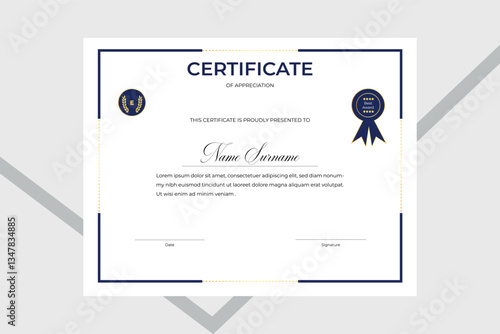  Modern certificate design template