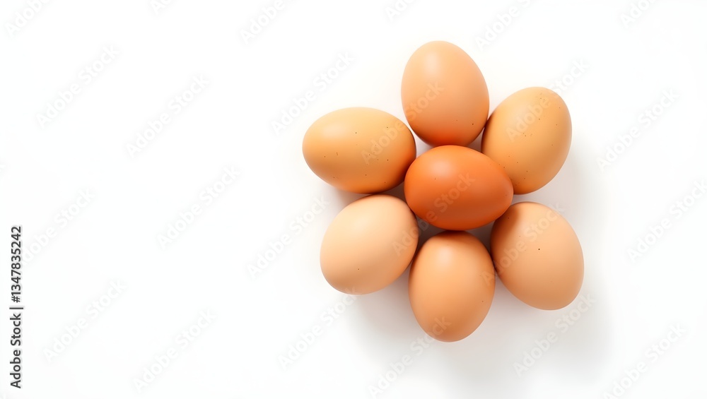 organic eggs on white background organic eggs on white background