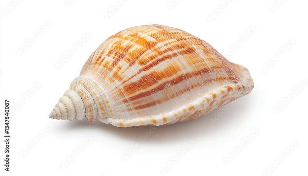 A beautifully patterned shell, showcasing intricate lines and colors, perfect for decorative purposes or nature-inspired art. A beautifully patterned shell, showcasing intricate lines and colors, perfect for decorative purposes or nature-inspired art.