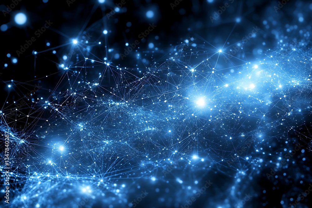 Blue Network Abstract Background. Blue Network Abstract Background.