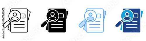 Headhunting Icon Set Multiple Style Collection