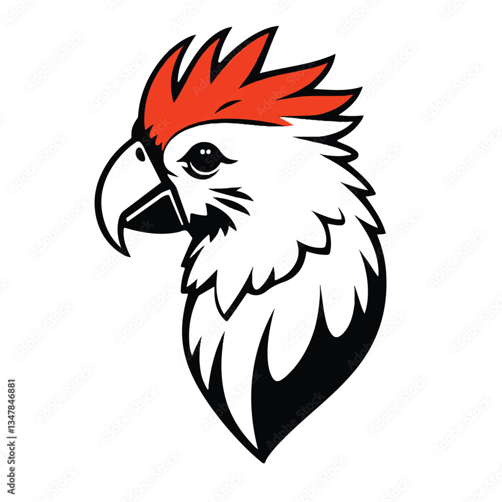 Fototapeta premium Parrot logo on white background. Parrot logo design. Vector illustration.