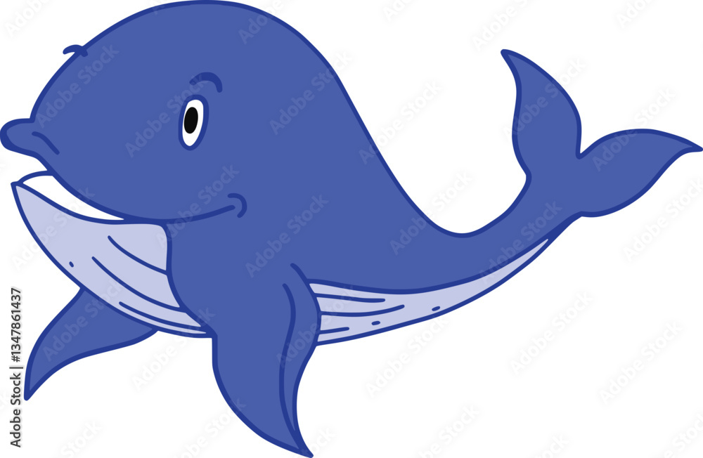 Fototapeta premium Whale Illustration