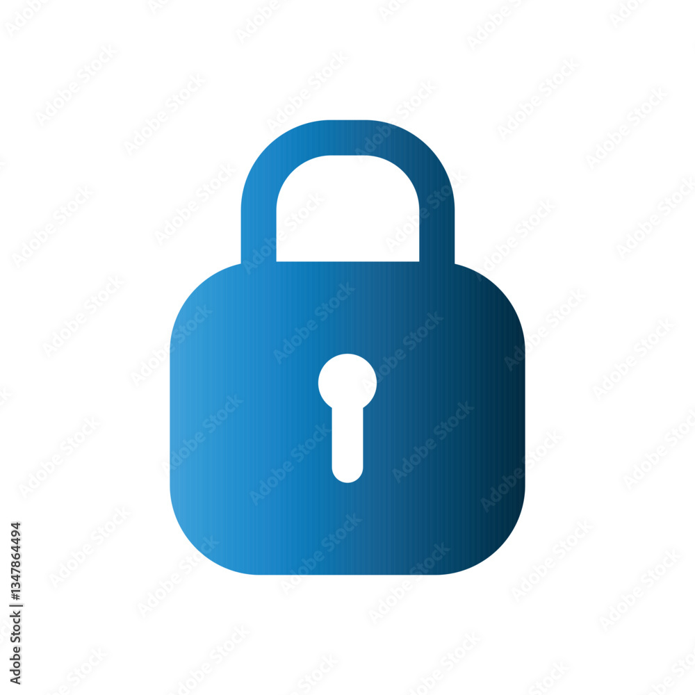 Padlock icon design template Padlock icon design template