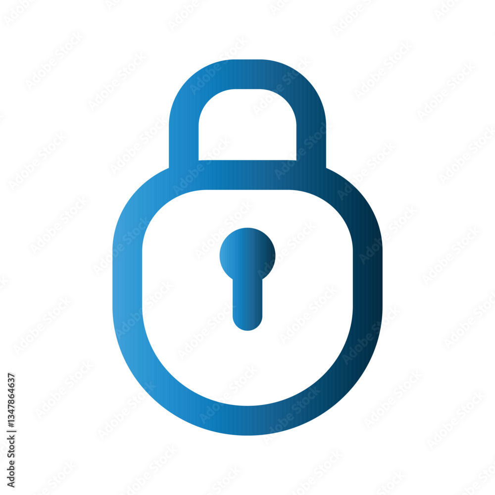 Padlock icon design template Padlock icon design template