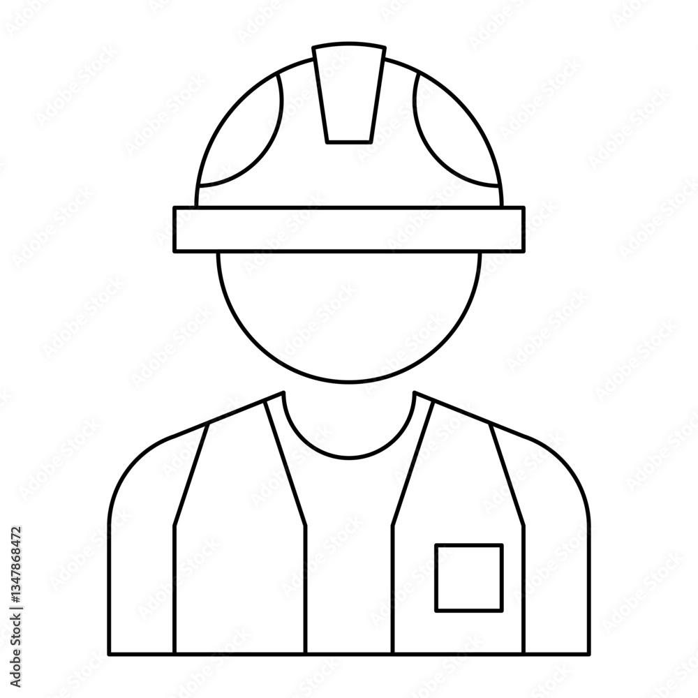 Worker Outline icon Worker Outline icon