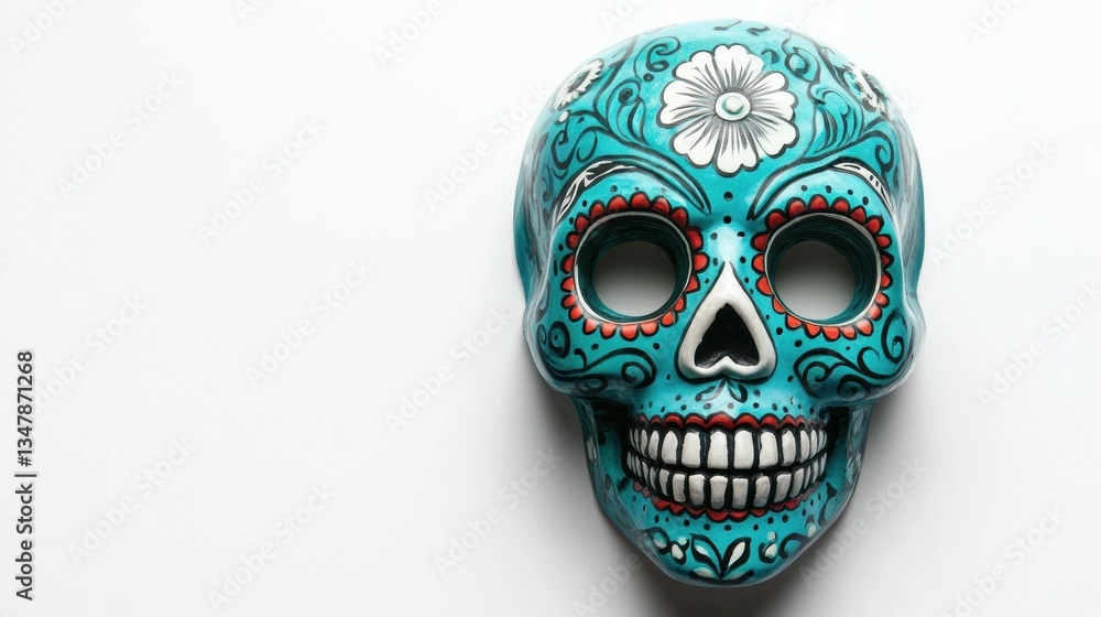 Traditional Mexican mask on light background. Cinco De Mayo. Free copy space. Traditional Mexican mask on light background. Cinco De Mayo. Free copy space.