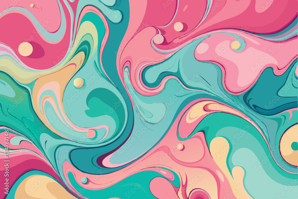 Soft flowing pastel fluid art in pink, turquoise, and purple tones, blending together in a beautiful abstract swirl Pattern Background Soft flowing pastel fluid art in pink, turquoise, and purple tones, blending together in a beautiful abstract swirl Pattern Background