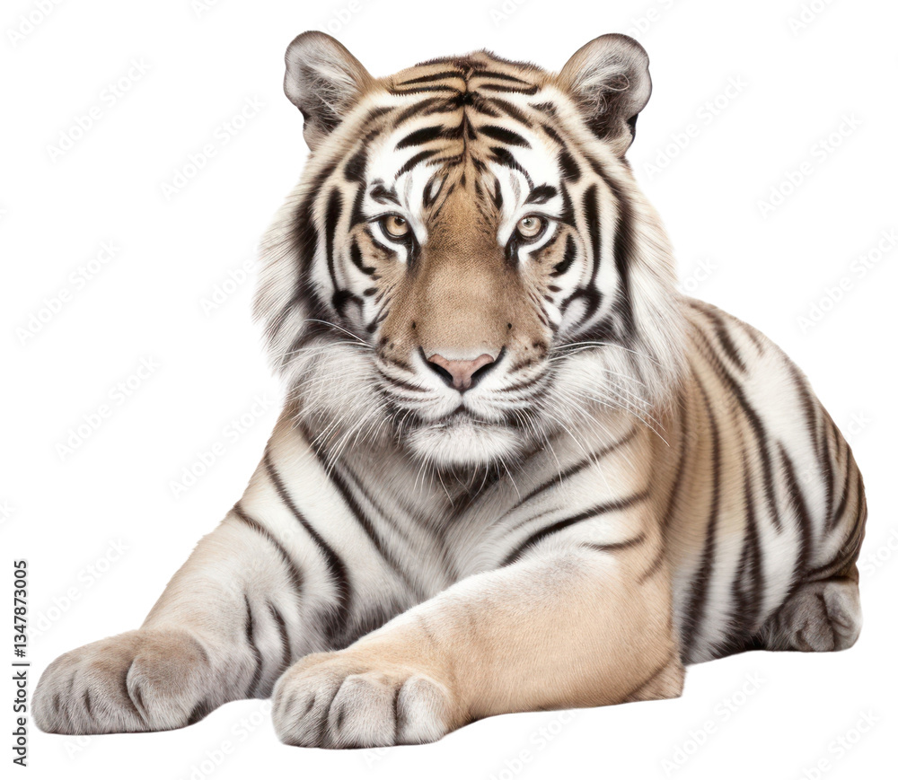 Naklejka premium PNG Bengal tiger wildlife animal mammal.