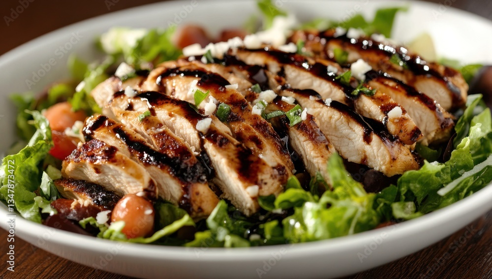 Delicious Grilled Chicken Salad with Balsamic Glaze Delicious Grilled Chicken Salad with Balsamic Glaze