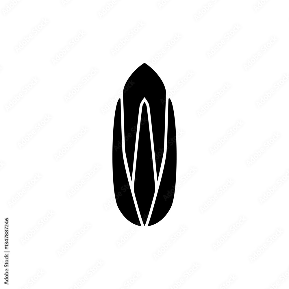 Silhouette Bud of Floral Emblem of Sweden, Swedish Bell, Campanula rotundifolia, Harebell, small bluebell, can use for Logo, Apps, Pictogram, Emblem, Ornate, Decoration, or Grpahic Design Element. Silhouette Bud of Floral Emblem of Sweden, Swedish Bell, Campanula rotundifolia, Harebell, small bluebell, can use for Logo, Apps, Pictogram, Emblem, Ornate, Decoration, or Grpahic Design Element.