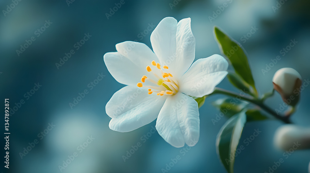 Naklejka premium nature, design, illustration, flower, green, plant, art, spring, white, blossom, garden, bloom, flowers, anemone, petal, macro, flora, beauty, summer, leaf, close-up, yellow, closeup, season, beautifu