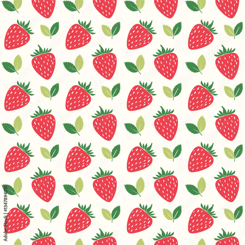 Seamless strawberry pattern background Seamless strawberry pattern background