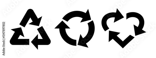 Recycle logo isolated on white background