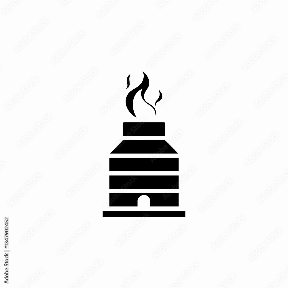 Smokestack Icon Vector Illustration Design. Vector image Smokestack Icon Vector Illustration Design. Vector image