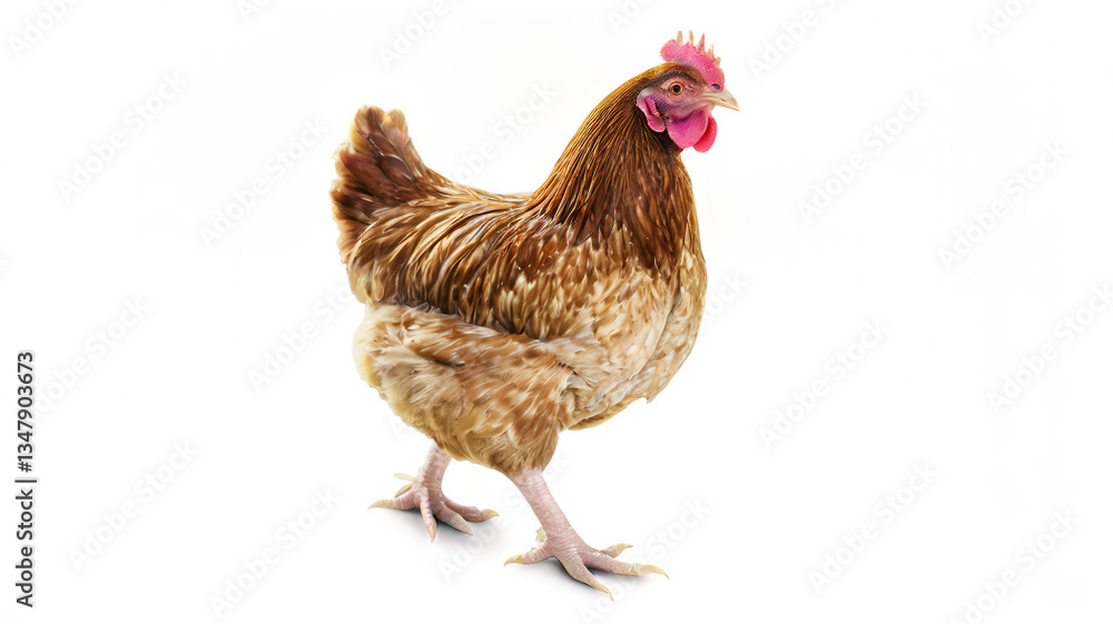 Fototapeta premium Brown Hen Standing