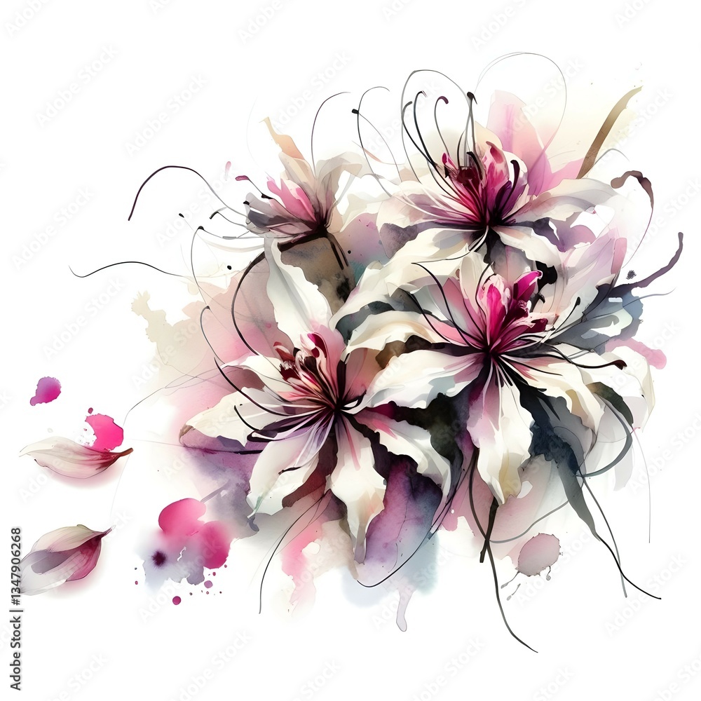Fototapeta premium wild orchid flower 