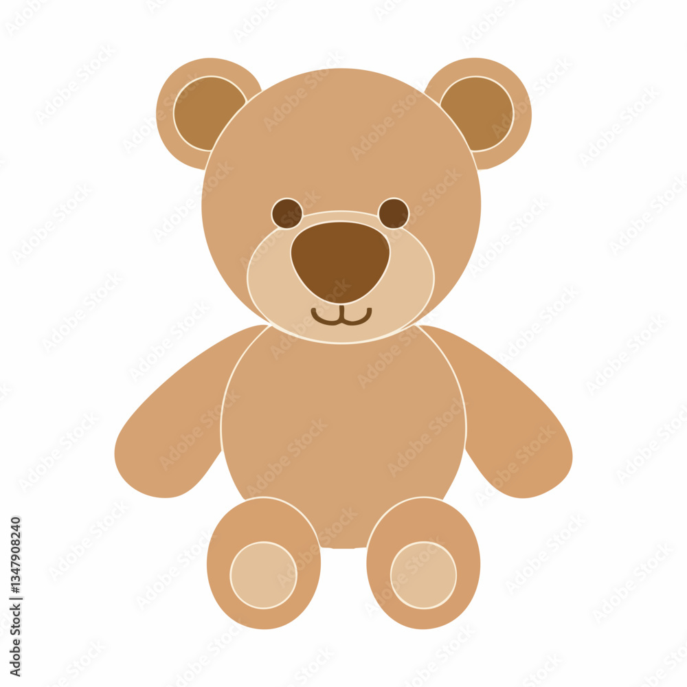 Obraz premium Cute Cartoon Bear Illustration. Vector image