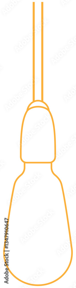 Line vector bulb icon Line vector bulb icon