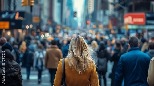 Lost in the City's Anonymous Crowd: A Woman's Journey Through Urban Anonymity