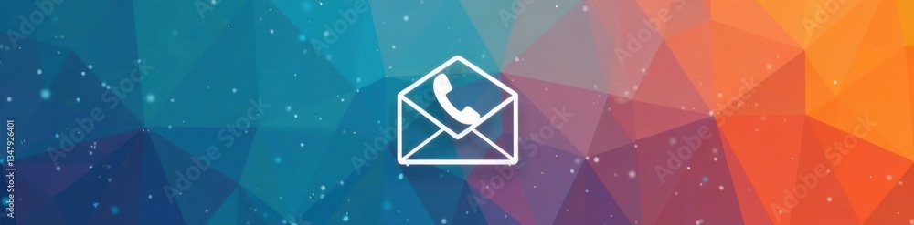 Naklejka premium A Post-it with a white envelope icon and phone on it, workspace, icons on post its