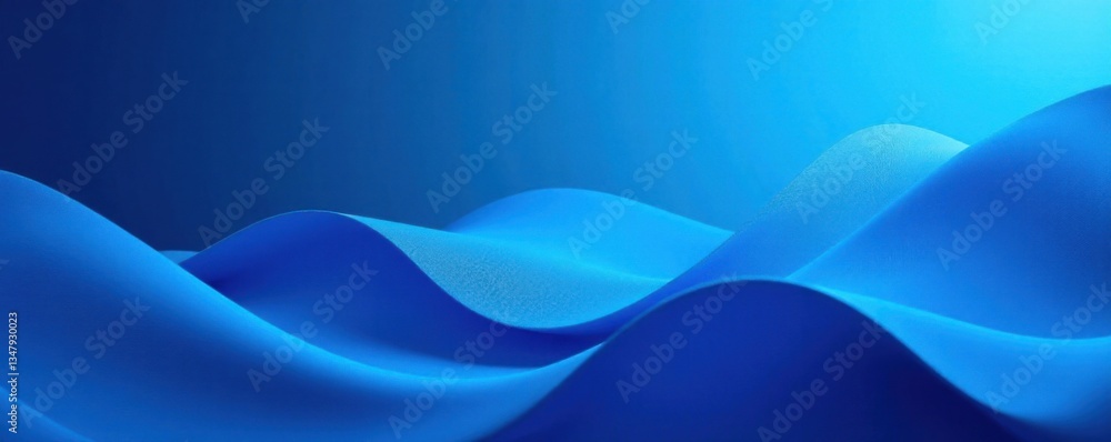 Fototapeta premium Blue abstract background with wavy lines and subtle texture, surreal, texture, ethereal