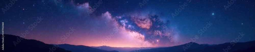 Celestial canvas of twinkling stars above vast sky, stars, vibrant, dark blue Celestial canvas of twinkling stars above vast sky, stars, vibrant, dark blue