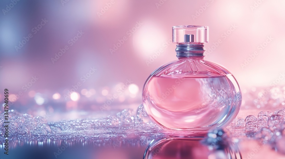 Elegant Pink Perfume Bottle Elegant Pink Perfume Bottle