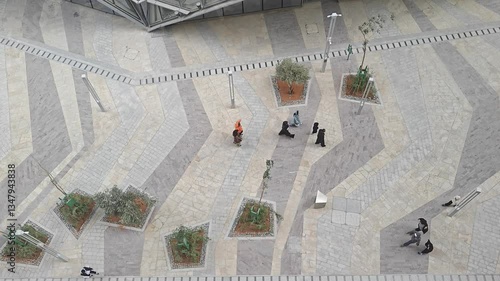 people walking in the city